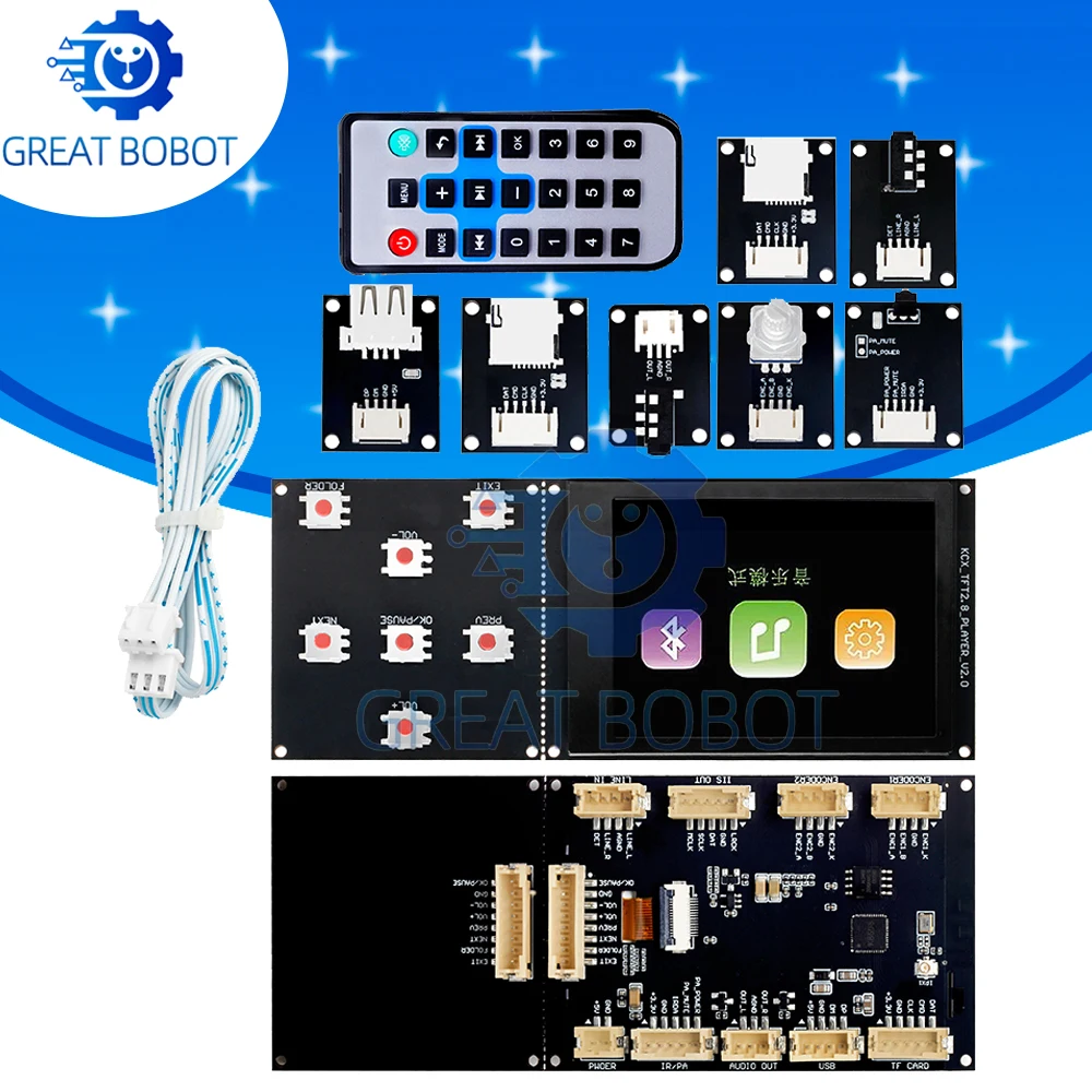 tft-カラー-スクリーン-28-インチ-ロスレス-bluetooth-mp3-オーディオ再生デコーダ-ボード-モジュールは-i2s-出力をサポート