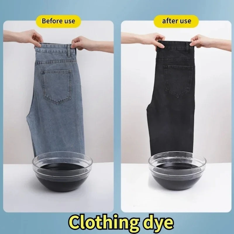 Black Multi-functional Woven Dye Jeans Cotton and Linen Dye Clothes Refurbished Repair Pigment Resistance To Sun Does Not Fade