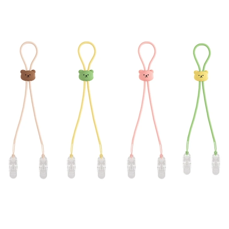 

Silicone Lanyard Portable Dining Clothing Protector Baby Napkin Clips Bib Holder Clip Towel Neck Strap Chain Dropship