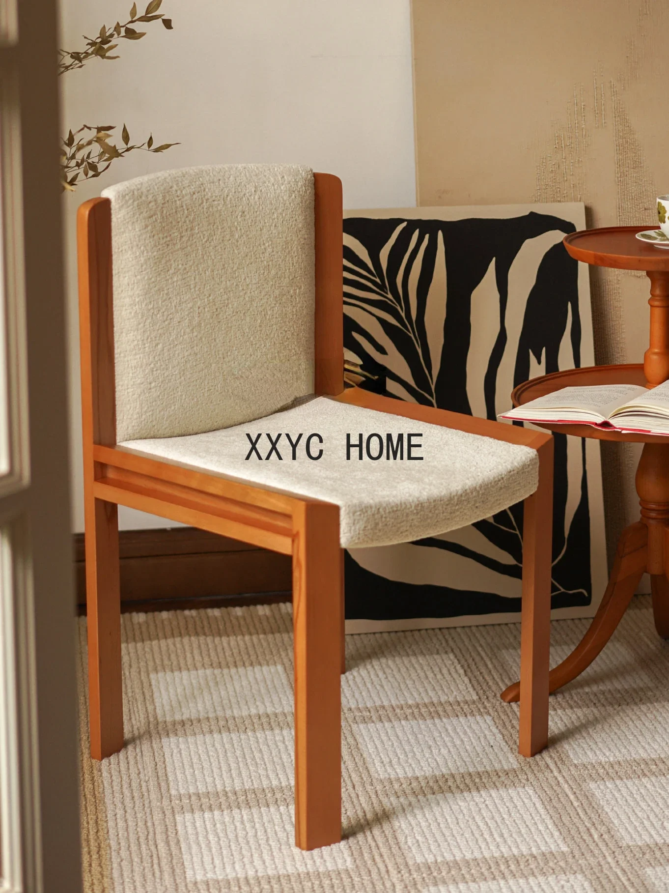 Modern Minimalist Dining Chair Dining Table Home Desk Backrest Chair Dining Room