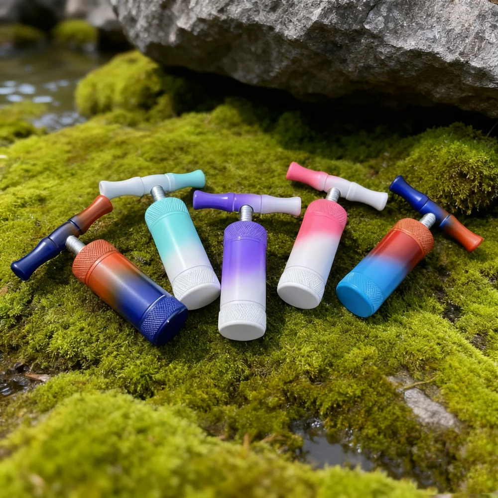 Metal Tobacco Herb Pollen Pepper Mill Hand Crusher Compressor Smoking Accessories,Mixed Color