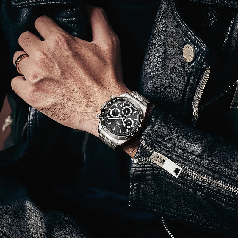 ROMITIME Neue Herrenuhr, Stahlarmband, klassischer Stil, wasserdicht, Nachtlicht, Luxusmarke, Herren-Quarzuhr