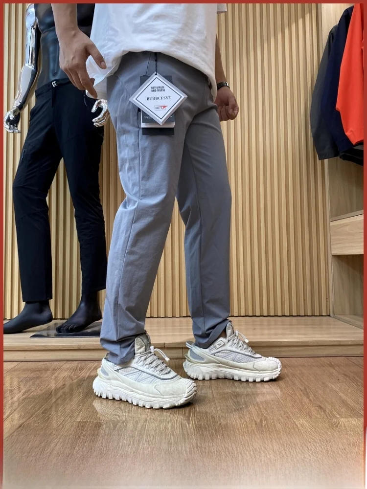 

Lightweight Design 3D Stereo Tailoring Qui Dry Breathable Elastic Color Straight Casual Pants for Men Trendy Sle