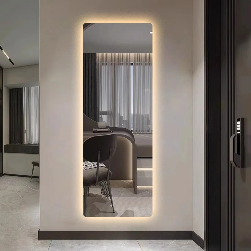 

Customized smart mirror touch screen full-length mirror with light, full-body mirror high definition simple, modern