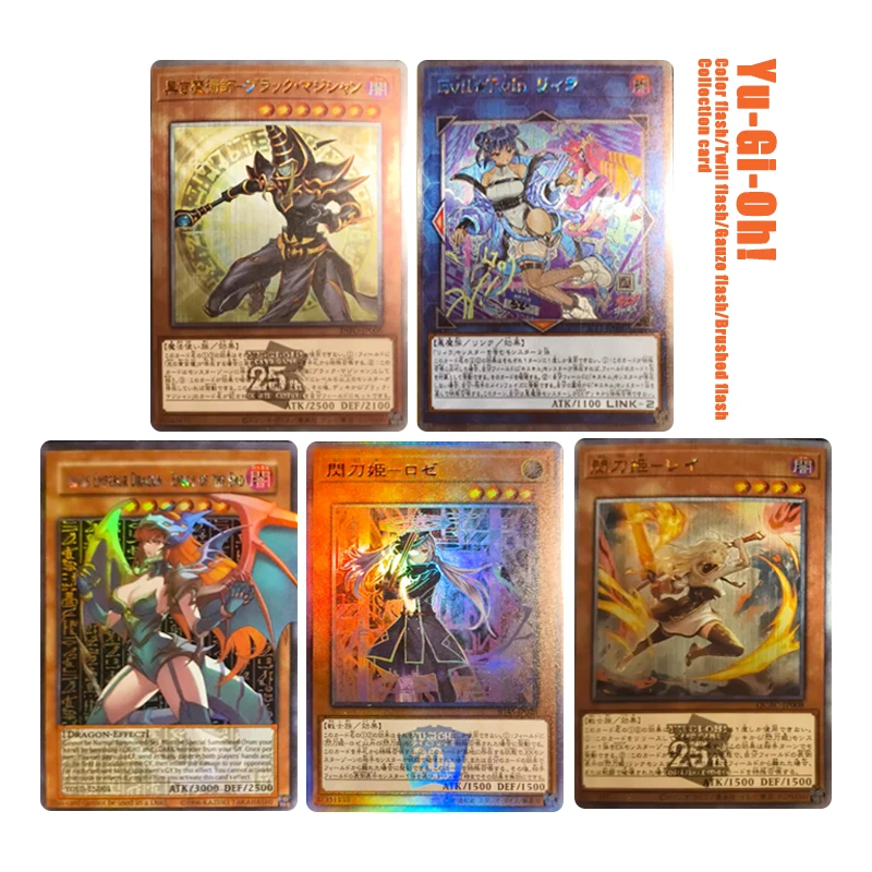 Diy Homemade Yu-Gi-Oh! Black Luster Soldier Sky Striker Ace Dark Magician Card Set Collection Flash Card Toys Gift
