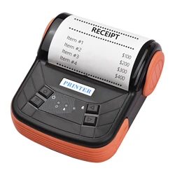 80mm Thermal Printer Portable Receipt Ticket Thermal Printer Mobile Pocket Wireless Bluetooth Bill Android Phone PC Printer