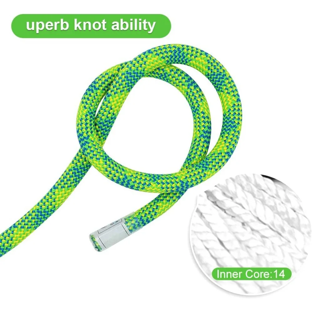 CQ10.5 mm  Dynamic Climbing Rope,Safety Nylon Kernmantle Rope for Rock Climbing, Tree Climbing, Ice Climbing, Mountaineering