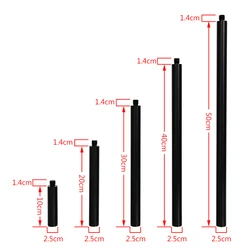 1pcs Aluminum Alloy Centering Pole GPS Extension Rod Diameter 25mm High-strength Ultra-light Extension Rod 100mm 200mm 300mm