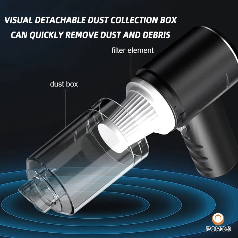 Cross-border car home vacuum cleaner small car wireless charging automatic high-power powerful vacuum cleaner computer