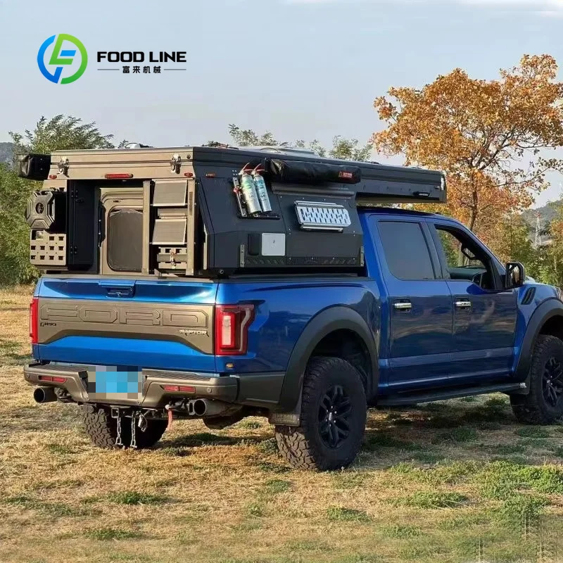 Customized Pop Up Camper for Pickup Truck Hard Side Tent Outdoor Travel Adventure aliexpress custom stickers slide on flat bed
