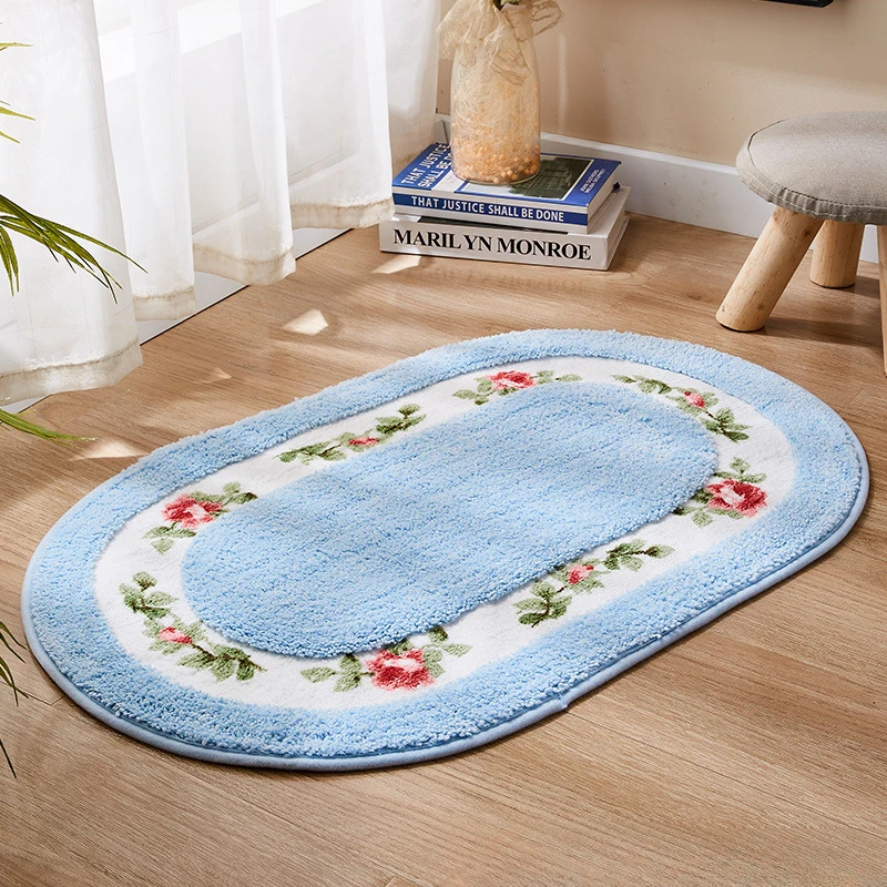 1 PC Entrance Floor Mat Entrance Door Mat Small Fresh Style Foyer Bedroom Door Bathroom Toilet Non-slip Absorbent Foot Mat