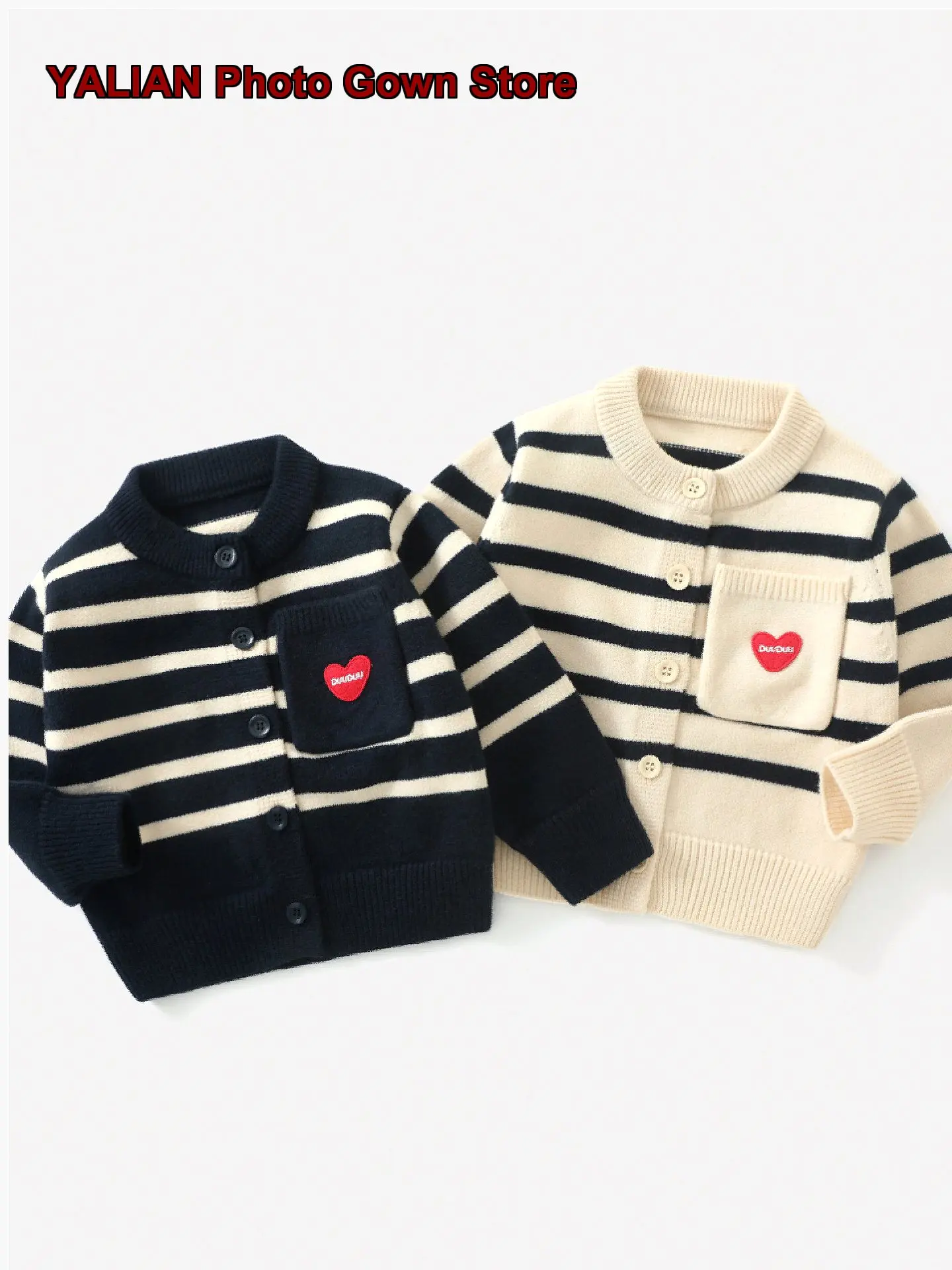 Kids Knit Autumn Outwear Infant Striped Cardigan Spring Autumn Outdoor Top