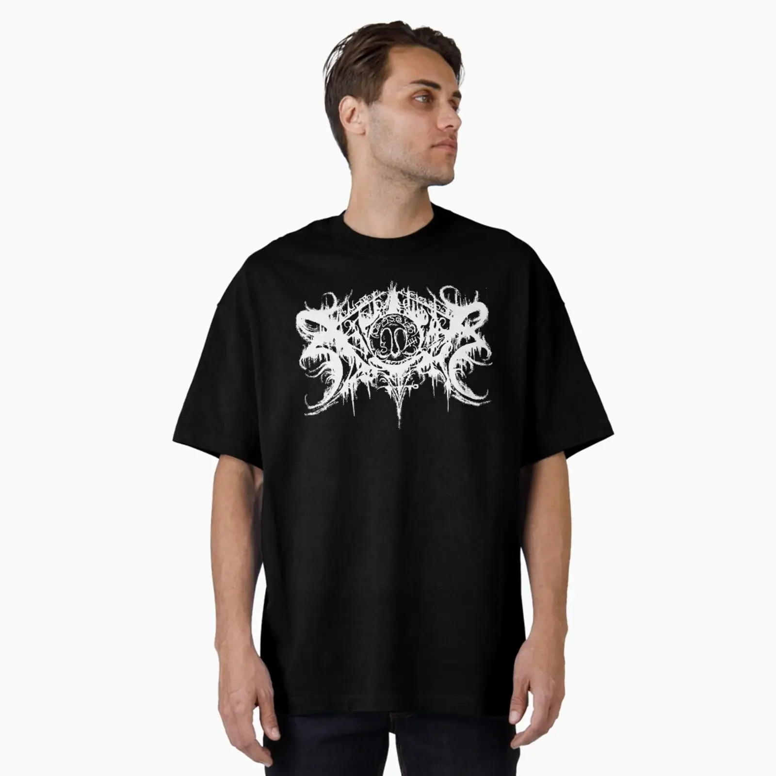 Preview of the artwork Oversized T shirt created and sold by AaronCastle1 vintage Washed Stylish Unisex Top For Everyday Wear
