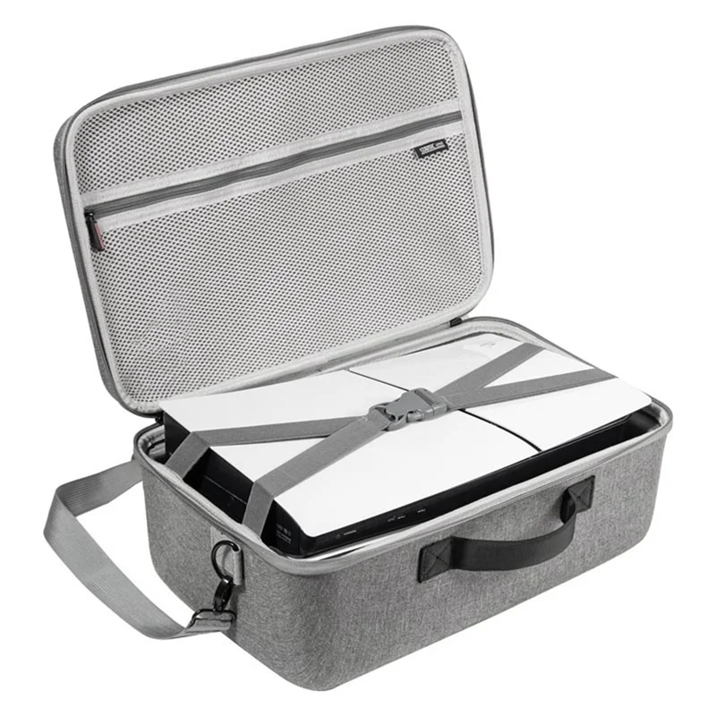 For Sony PS5 Slim Storage Bag Large Capacity Shockproof Travel Case With Shoulder Strap For PS5 Slim Console Controller