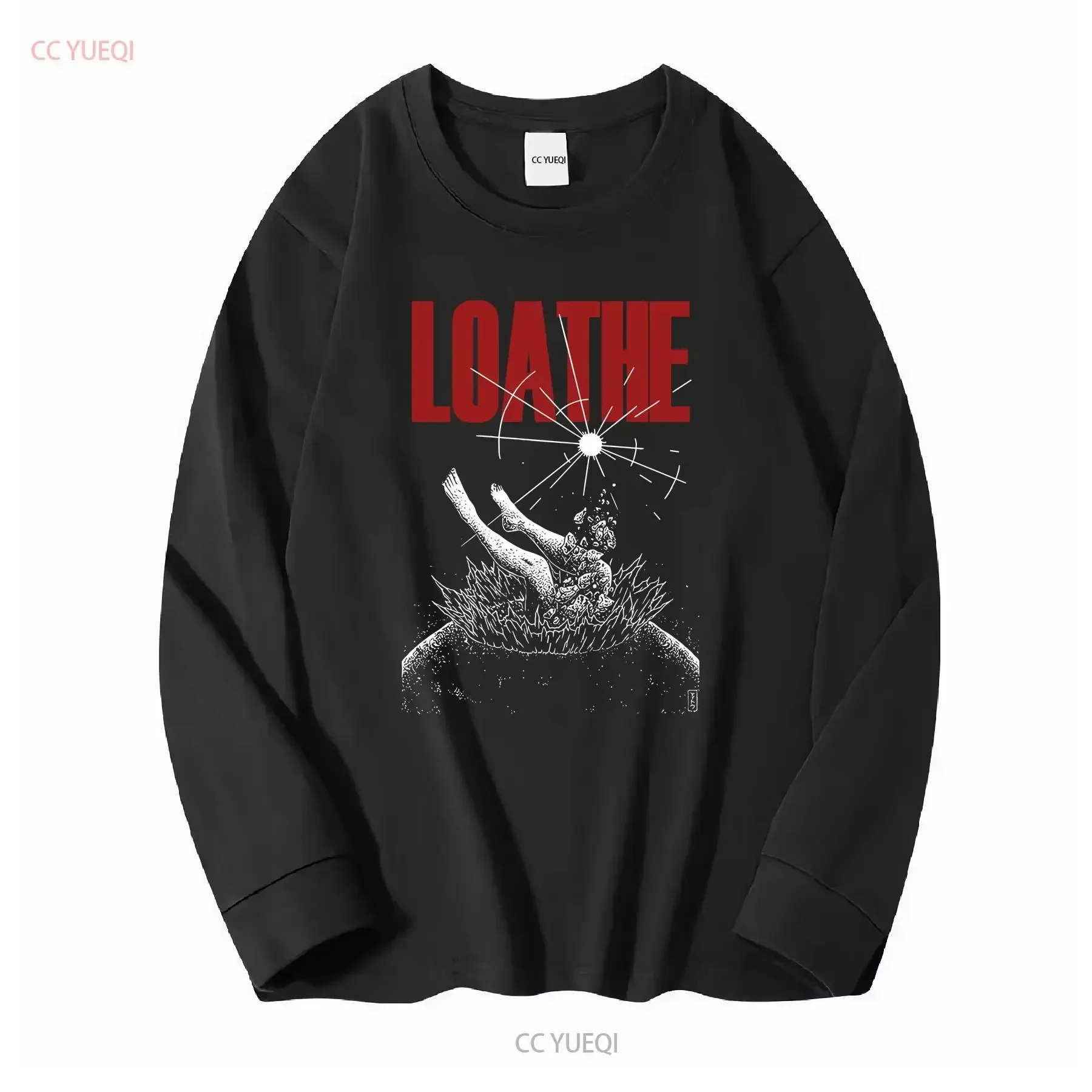 Customization Shirt New Popular Loathe Band Black T Shirt Cotton Full Size S 5XL TH194 Vintage Washed Stretched Fashion Graphic view 3