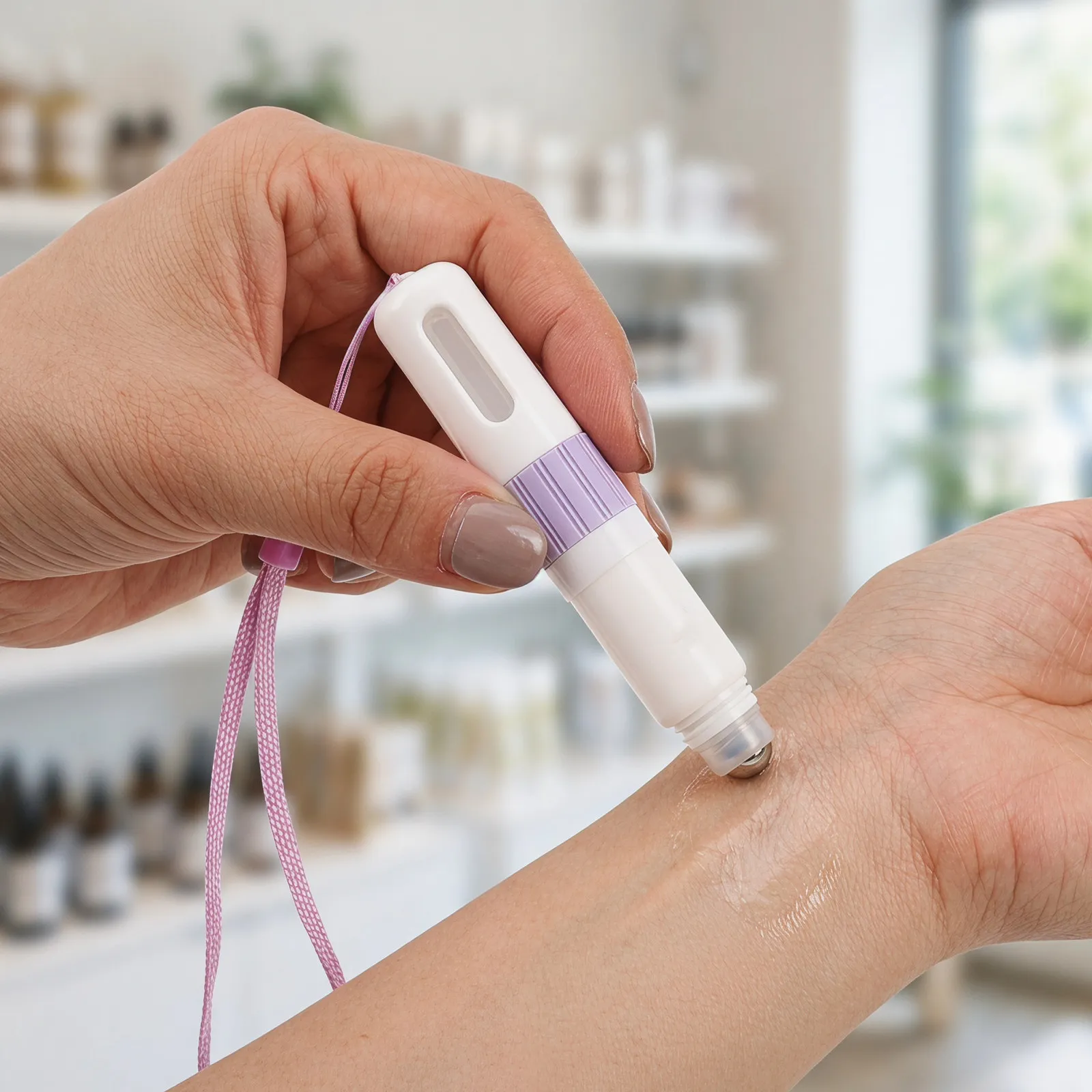 3Pcs 2Ml Plastic Nasal Breath Stick Refillable Essential Oil Applicator Roll Perfume Bottle Clear Window Travel
