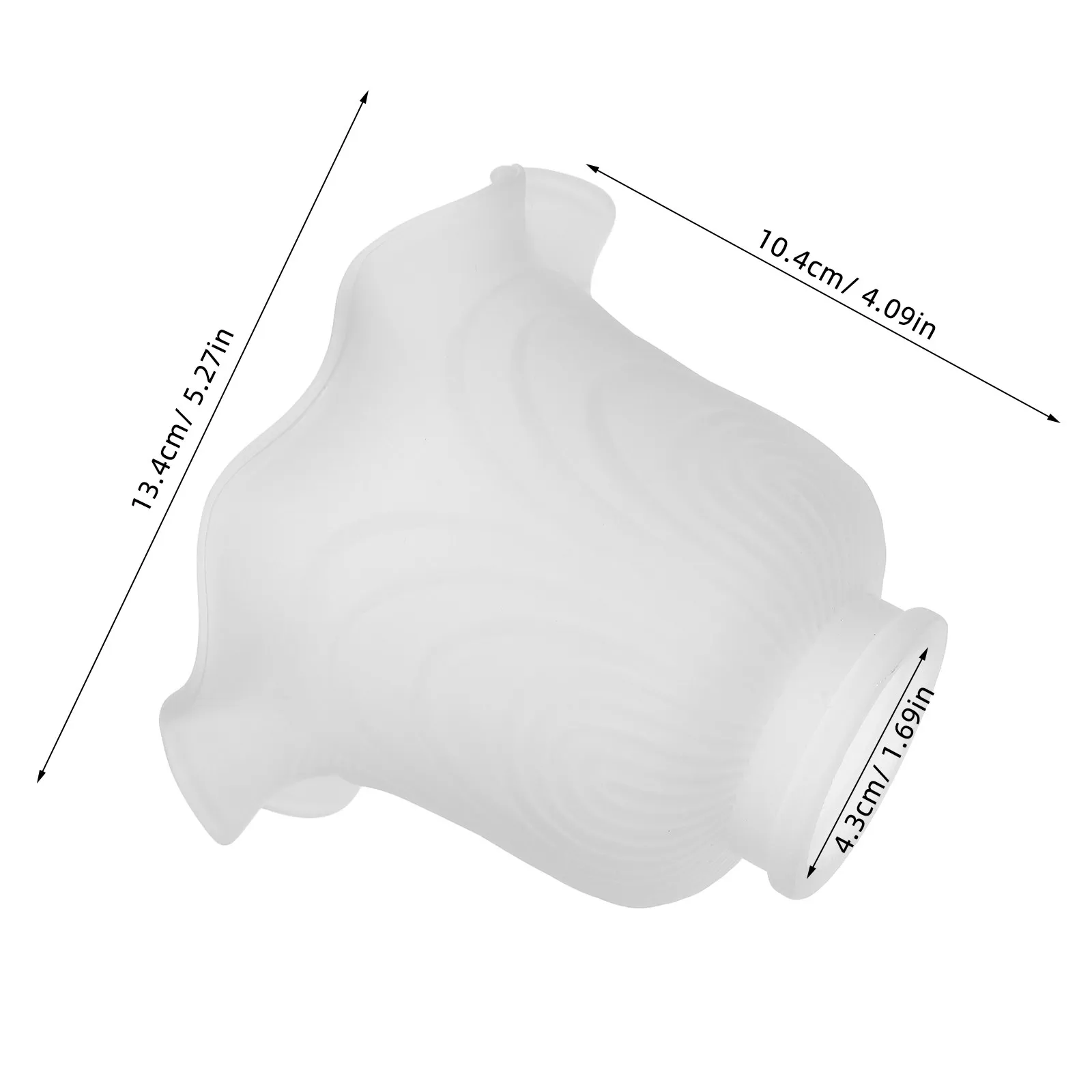 Glass Light Shade Floral Petal Lamp Modern Lampshade Small Flower Lamp Shade 43Mm for Ceiling Lights Bedroom Living Room