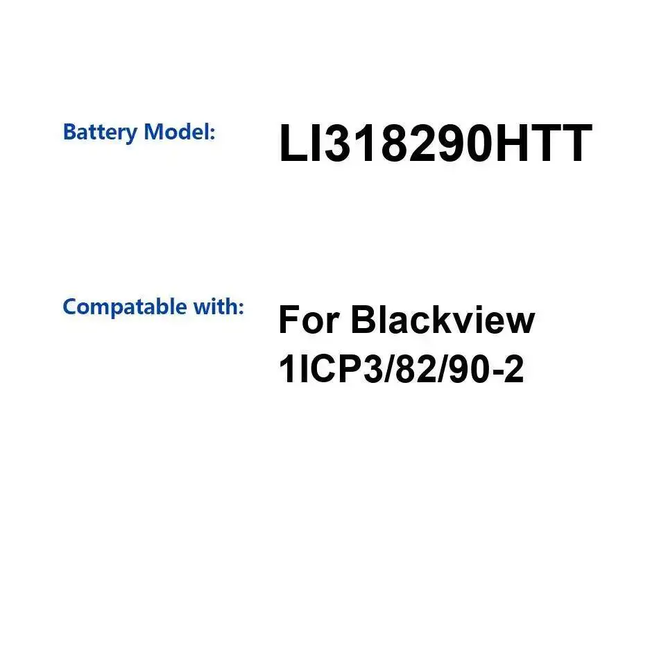 

LI318290HTT Аккумулятор для планшета Blackview 1ICP3 82 90-2 8380 мАч, совместимость с большой емкостью