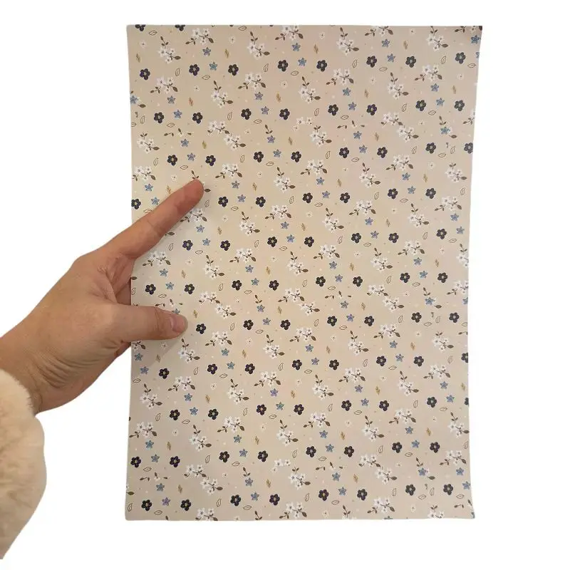 2 stks Miniatuur simulatie Chinese-retro poppenhuis interieur muursticker Model Vloer zelfklevende stickers diy handgemaakt materiaal