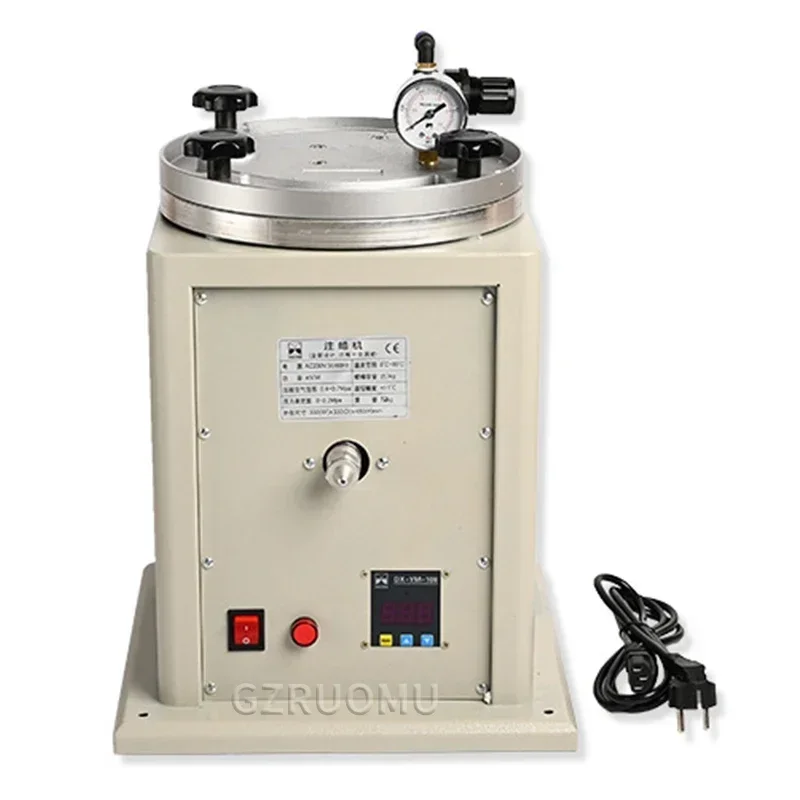 آلة حقن الشمع الخاصة لصب المجوهرات مطابقة قالب مطاطي مربع أداة صنع الشمع مع فوهة #3