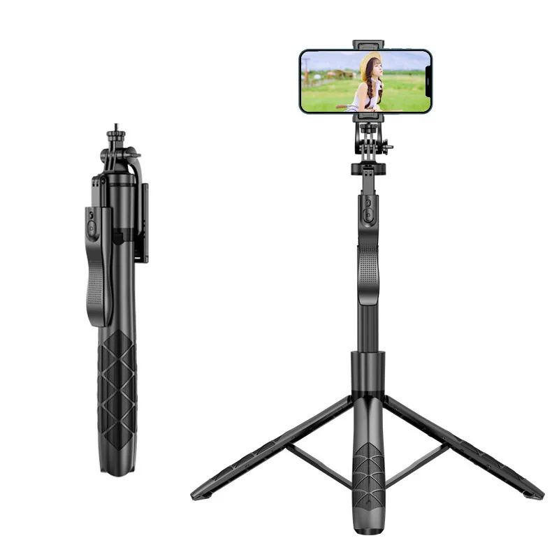 L16 Mobile Phone Bluetooth Selfie Pole Dual Fill Light Handheld Stabilizer Floor Telescopic Pole Live Streaming Bracket Tripod