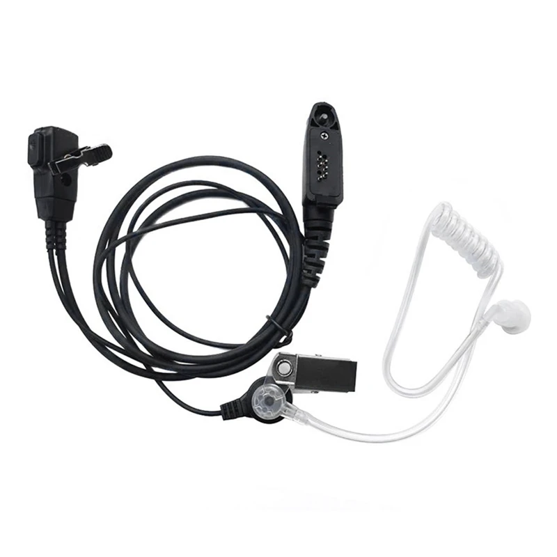 Air Tube Earpiece Headset Mic For Motorola Gp328plus GP344 GP388 GP328-Plus Anysecu F22 F25 W5