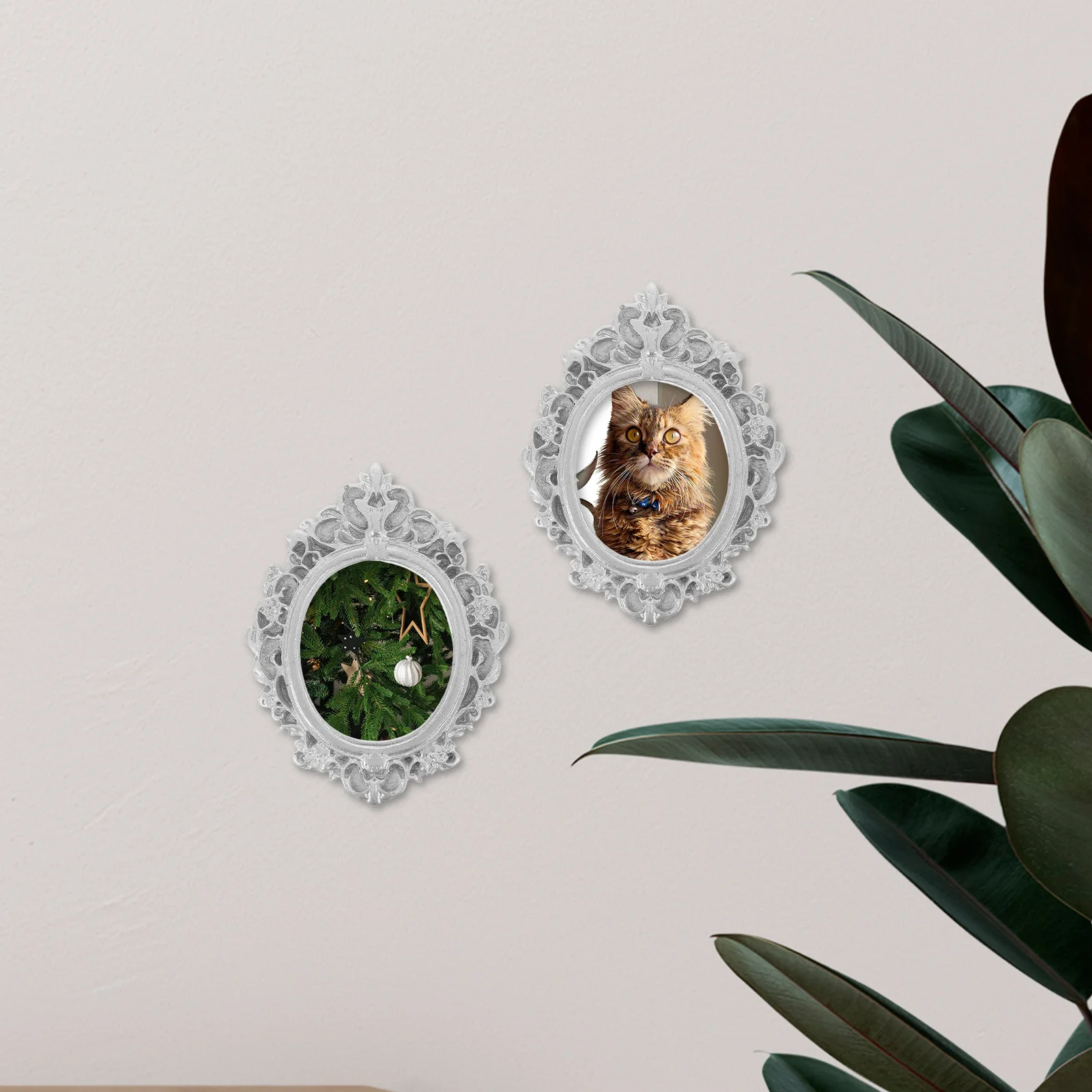 4Pcs Retro Miniature Vintage Photo Frames Creative Resin DIY Picture Frame Props for Home Wedding Decoration Photo Frame