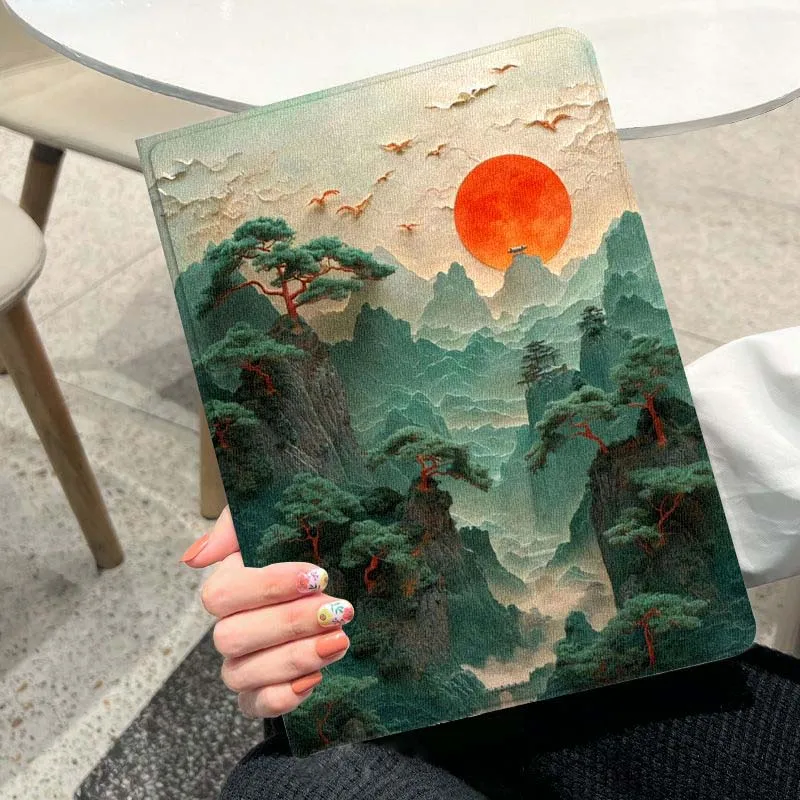 Art Cloud Design For Apple iPad Pro Air Mini 3 7.9 8.3 10.5 11 12.9 13 Inch 2025 M4 M5 M3 M2 5th Tablet Case