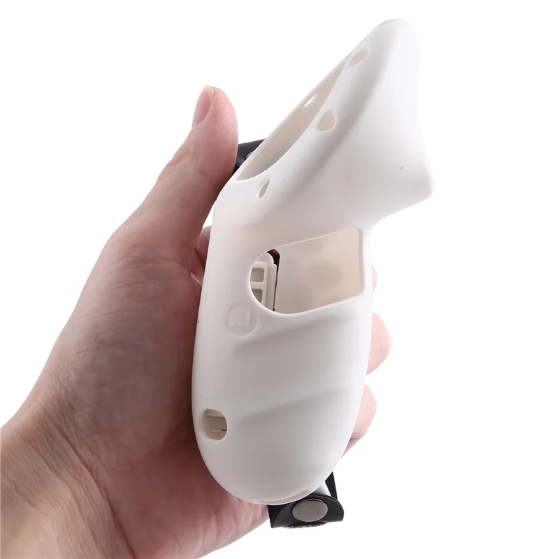 Ingenious-Silicone Protective Case Controller For Meta Quest 3 VR Headset Removable Battery Controller Case White Easy To Use