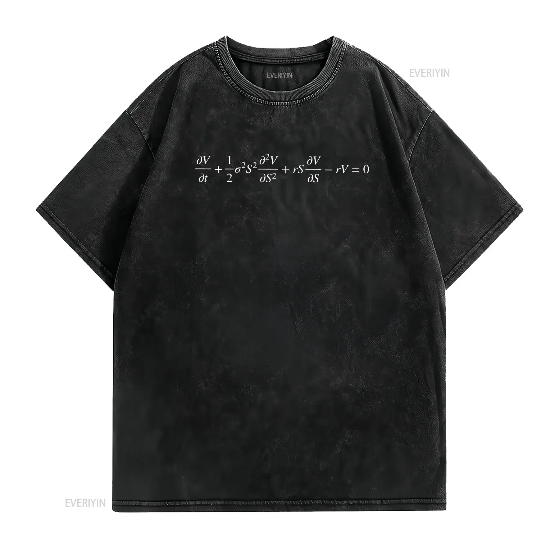 Black Scholes Merton Equation T Shirt Finance Options Pricing Partial Derivative Math Lover Trader Teacher vintage Washed