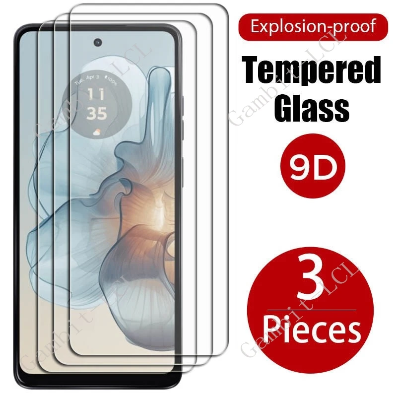 3PCS For Motorola Moto G24 Tempered Glass Protective On MotorolaMotoG24 MotoG24 Power G04 6.56