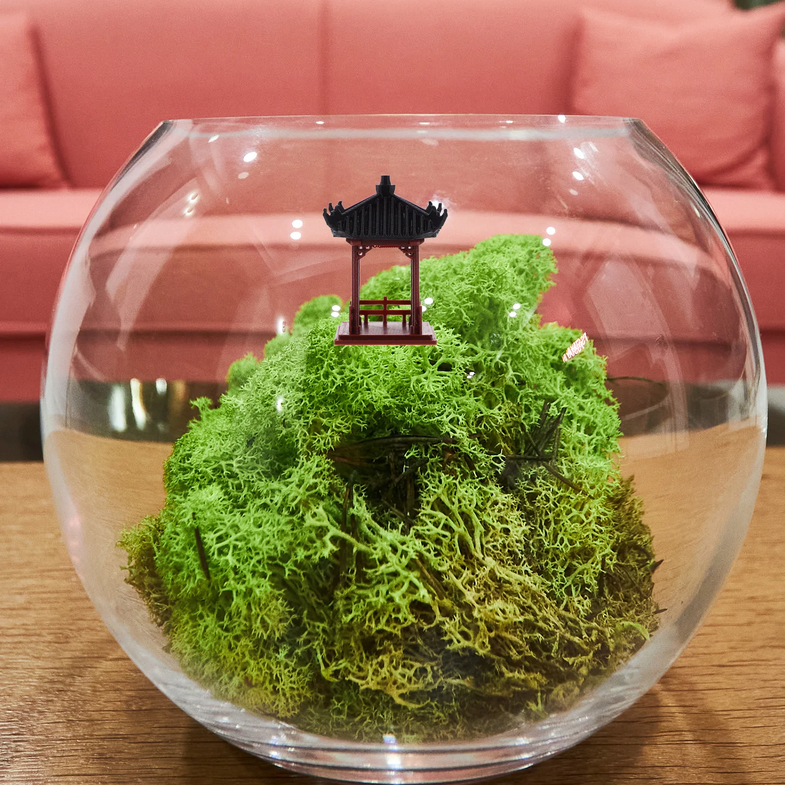 

Miniature Plastic Statue Realistic Garden Decor Fish Tank Landscaping Ornament Desktop Home Decoration Lightweight Portable