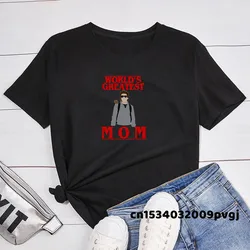 Steve Harrington World's Greatest Mom Women T Shirt Funny Print Summer Stranger Things Short Sleeve T Shirts Streetwear Clothing