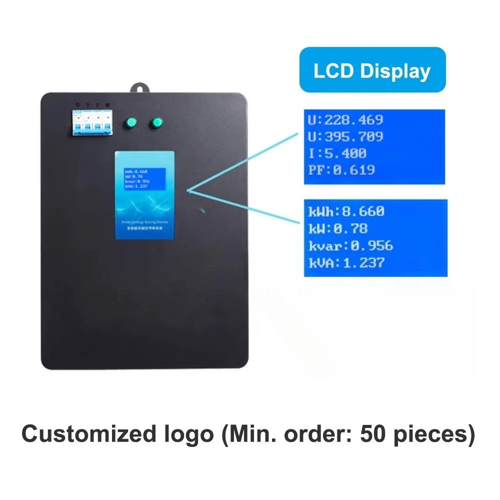 Reactive Energy Compensation Equipment 380v 3 Phase Voltage Stabilizer Power Saver Energy Electricity