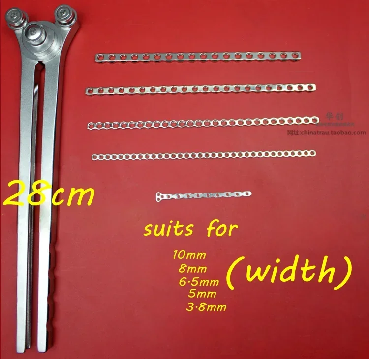 Medizinisches orthopädisches Instrument, Knochenplatte, seitliche Biegezange, Silicagel-Griff, verstellbar, Universal-Biegezange, Veterinärmedizin