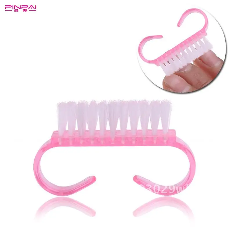 핑크 네일 아트 혼 브러쉬 - 네일용 범용 먼지 제거 브러쉬, 먼지 제거 및 세척을 위한 필수 네일 도구