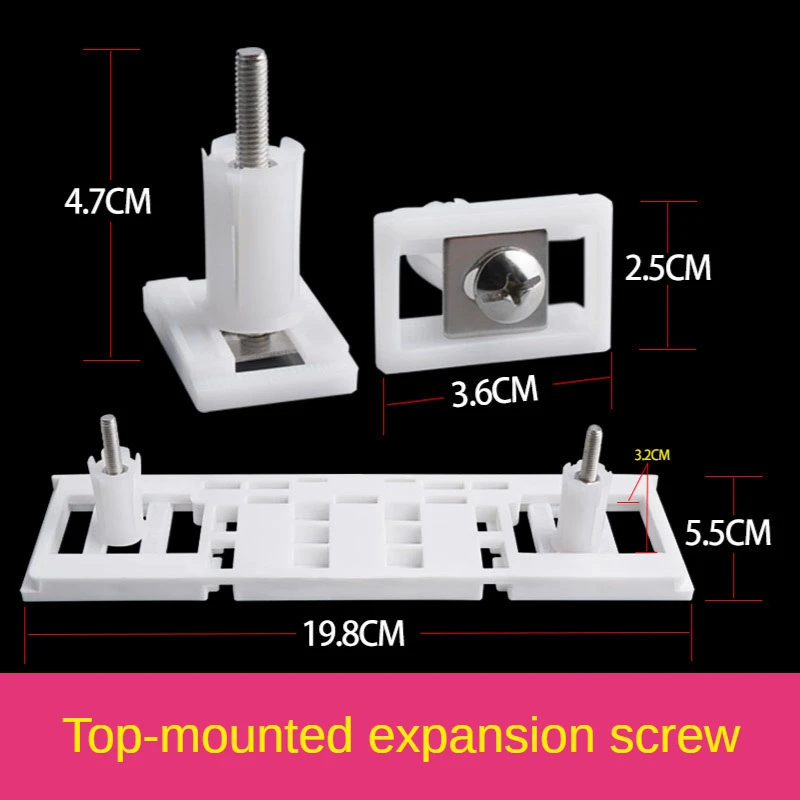 Plastic Toilet Lid Hinge Repair Bolts Accessories Screws Washers Set Universal Replacement Toilet Lid Set Screws