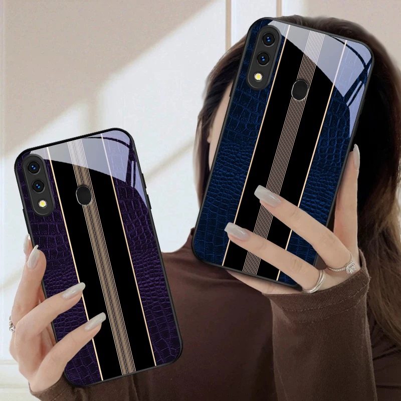 Crocodile skin texture For Samsung Galaxy A20 A20s 21s A22 A23 A24 A25 A26 A42 A90 A50 A55 52s A56 A70 A71 72 glass phone case