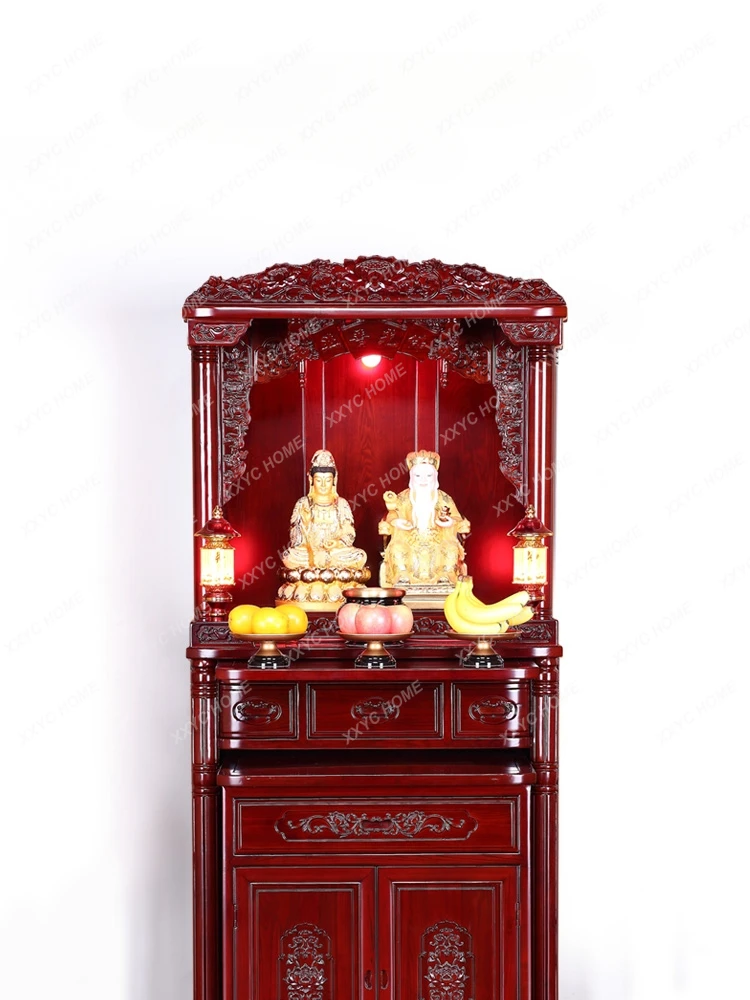 

Prayer Altar Table Incense Cabinet Worship God Shed Wu God of Wealth Cabinet Parishes Bodhisattva Worship Buddha Niche