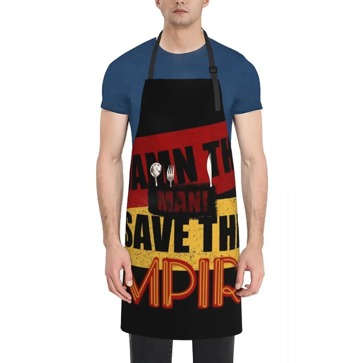 Damn The Man, Save The Empire - Empire Records Apron Salon For Cosmetologist man chef uniform Apron