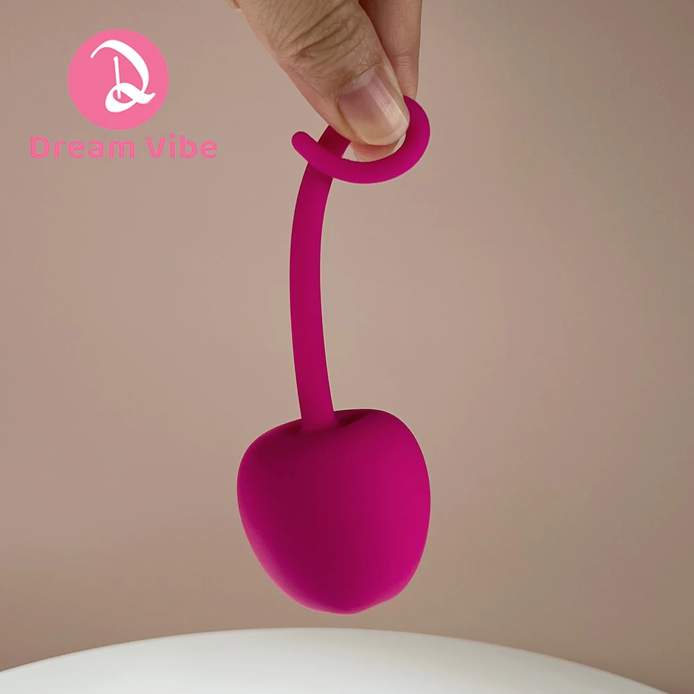 Apple Shape Single Kegel (Ben Wa) Geisha Ball Love Pleasure Jiggle Ball for Woman Pelvic Floor Muscles Training Adult Sex Toy