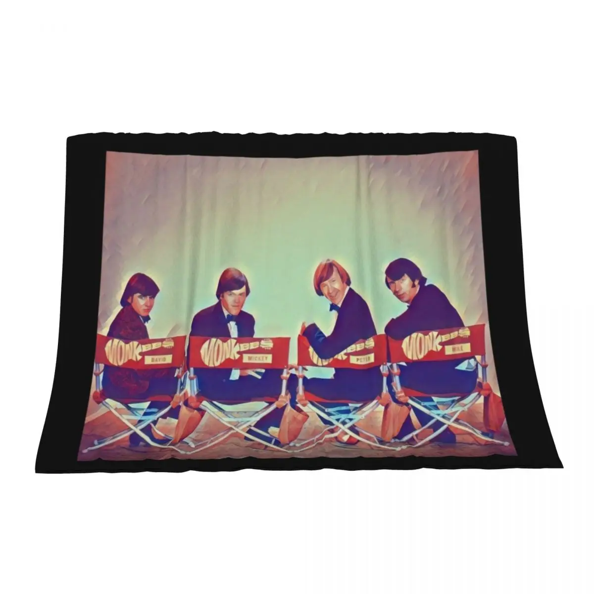 

Classic - The Monkees Throw Blanket Bed linens Luxury Designer Sofas Luxury Brand Blankets
