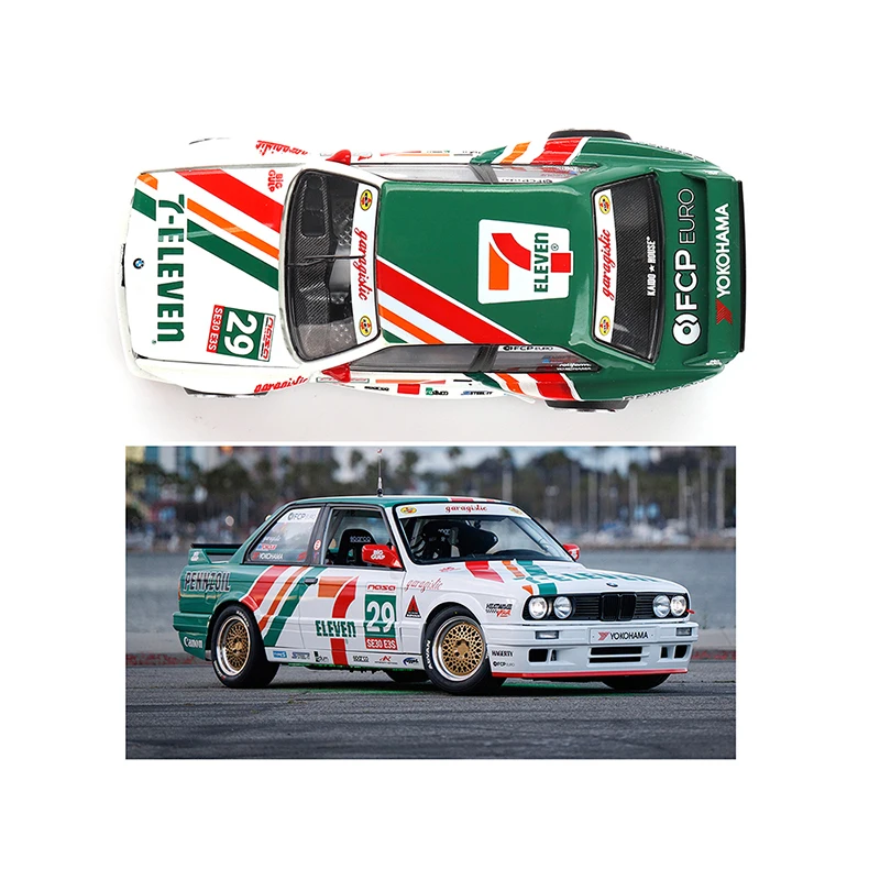 Voorverkoop KHMG 217 1:64 BMW M3 KAIDO WERKT LARRY CHEN V1 USA Exclusieve te openen kap Diecast automodel Kaido House MINIGT