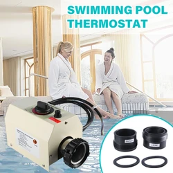 3KW 220V Swimming Pool Heater Safety Pool Heating Systems Thermostat Bathtub Pool Warmer Electric Pool Water Heater DropShip