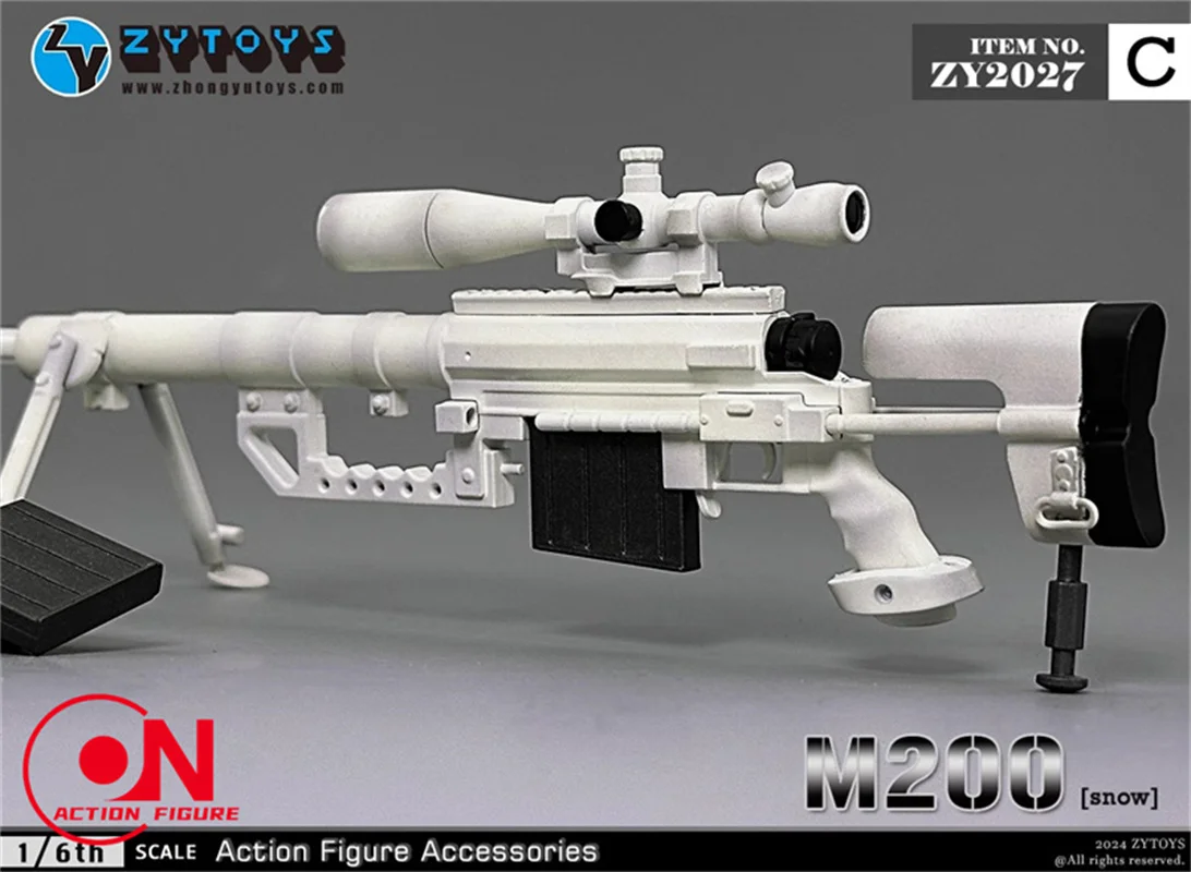 ZYTOYS ZY2027 1/6 Rifle de francotirador M200 de plástico 21cm modelo de pistola accesorios de escena aptos para muñecas de cuerpo de figura de acción de soldado de 12 pulgadas
