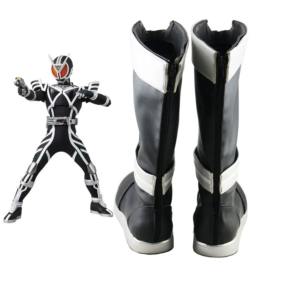 Kamen Rider Delta Cos herenschoenen, anime cosplay laarzen aangepast