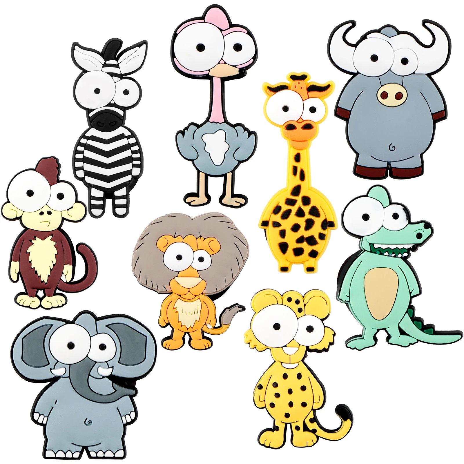 New 9Pcs Fridge Magnets for Toddlers Cute Animal Refrigerator Magnets Educational Learning Toys for Kids Above 3 Years Old Full