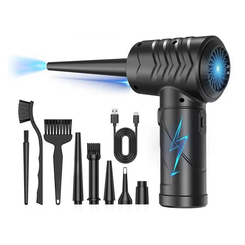 Jet Dry Cordless Electric Air Duster Powerful Compressed Blower for Car Cleaning PC Keyboard