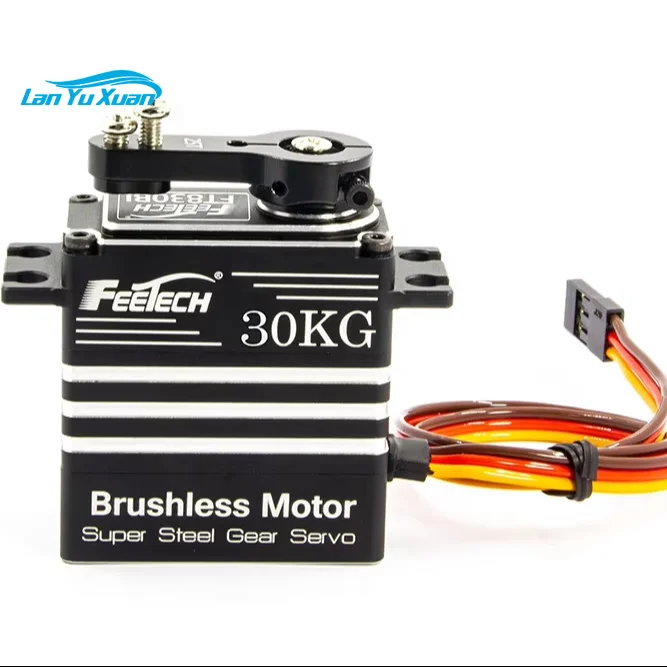 FT830BL 30kg Servo Motor 8.4V 180 Degree Metal Brushless Servo Digital Servo for RC Robotic Remote Control Car Model 1/10 RC Car