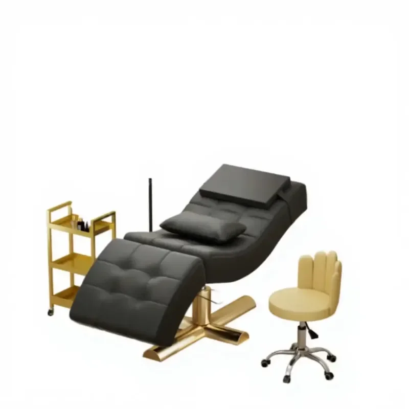 Union Win Luxury Folding Massage Bed Curved Design Beauty Salon Equipment Commercial Use Portable Spa Table